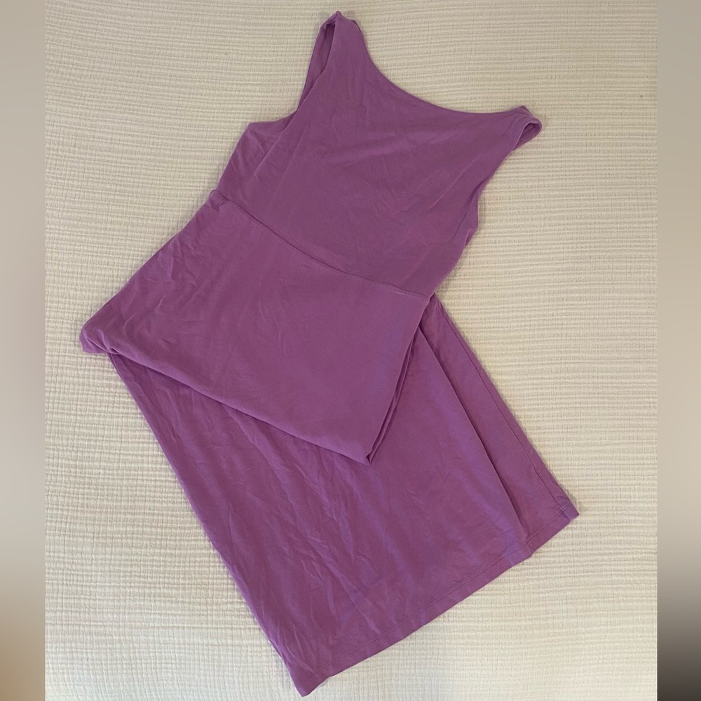 ATHLETA CASUAL MAXI DRESS PURPLE size: s